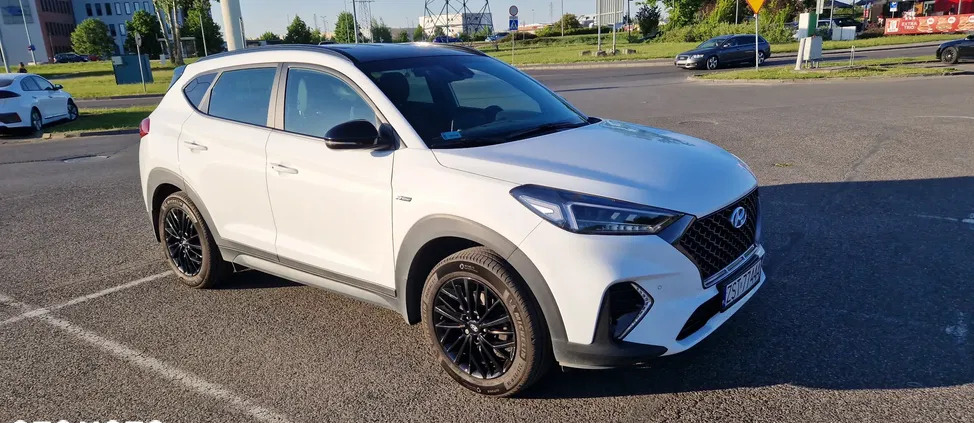 samochody osobowe Hyundai Tucson cena 92000 przebieg: 75000, rok produkcji 2020 z Krzanowice